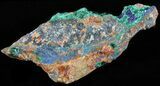 Malachite with Azurite Crystal Specimen - Morocco #60736-2